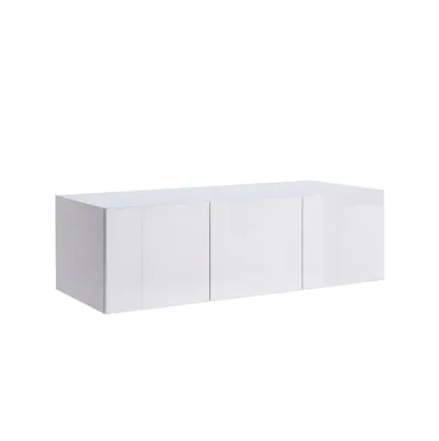 Produktbild von Aufsatz für Schrank Family – 3 Türen – Weiß Hochglanz – Modern – Erweiterung Kleiderschrank – 134×55×40 cm