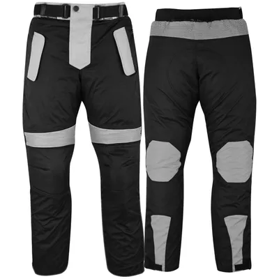 Produktbild von Herren Motorradhose Textilien Motorrad Hose Kombihose Schwarz-Grau, Hosengröße:60/4XL
