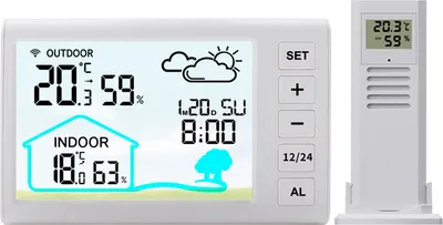Produktbild von INF Multifunktionales drahtloses Wetterstationsdisplay