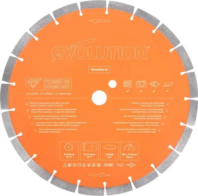 Immagine prodotto di Evo 697300 Lama Diamantata D300Seg-Cs - 300 Mm