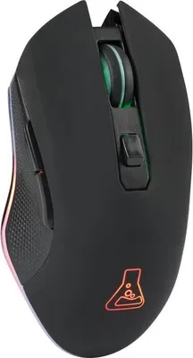 Obrázok produktu pre Herná myš, bezdrôtová, 6400 DPI, RGB, 6 tlačidiel, výdrž batérie 15 hodín, čierna