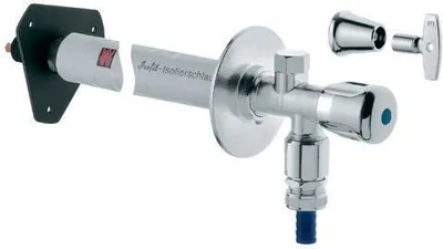 Produktbild von Außenwandventil Bausatz Eurotec 41206 DN15 mit Rohrbelüfter mattchrom