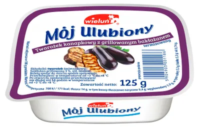 Zdjęcie produktu dla Twarożek kanapkowy Mój Ulubiony z grillowanym bakłażanem 125 g