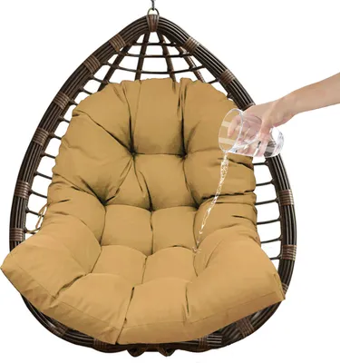 Produktbild von (Khaki, 90 * 120 cm) Wasserdichte Hängematten-Stuhlkissen, Schaukel-Hängekorb-Stuhl-Sitzkissen, für Indoor-Outdoor-Lounge-Terrasse