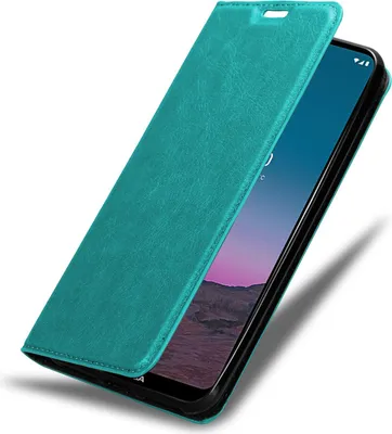 Produktbild von Cadorabo Hülle für Nokia 5.4 Schutz Hülle in Türkis Handyhülle Etui Case Cover Magnetverschluss