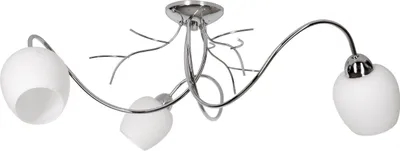 Image de Suspension moderne, lustre, plafonnier chromé – Suspension design pour salon