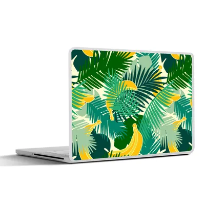 Produktbild von MuchoWow® Laptop Aufkleber Sticker Cover Tropisch - Blätter - Dschungel - Muster 25x18 cm - Laptop-Deko
