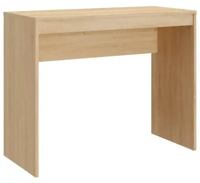 Obrázek produktu pro Psací stůl / počítačový stůl, rozměry 90 x 40 x 72 cm, materiál: dřevotříska, snadno se čistí, vhodný pro domácnost i kancelář, barva: khaki