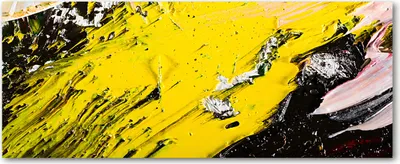 Produktbild von Tulup® Glas-Bild Wandbild aus Glas - 125x50 - Wandkunst - Wandbild hinter gehärtetem Sicherheitsglas - Dekorative Wand für Küche & Wohnzimmer  - Kunst: modern & klassisch - Abstrakte Textur - Gelb