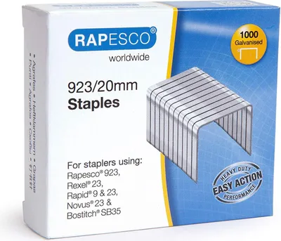 Immagine prodotto di Graffe RAPESCO 1241 923/20 mm zincate