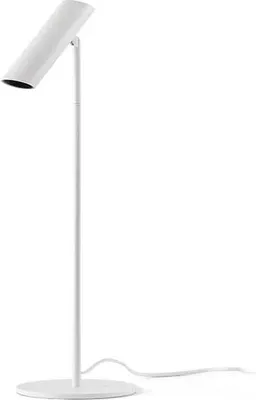 Produktbild von Tischlampe LEO LED weiß Aluminium minimalistisch verstellbar 15 cm breit 48,5 cm hoch