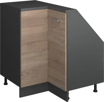 Imagen del producto de Armario de cocina esquinero para techo inclinado Vicco R-Line Sonoma 75.6 cm con 1 puerta, Model 59098