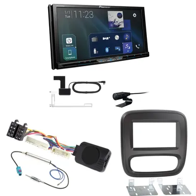 Produktbild von Pioneer AVH-Z9200DAB Bluetooth MP3 USB DAB+ CarPlay Einbauset für Fiat Talento