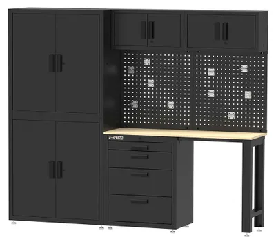 Produktbild von FEISTOS Werkstatteinrichtung Monos Metall Werkstattschrank Schwarz