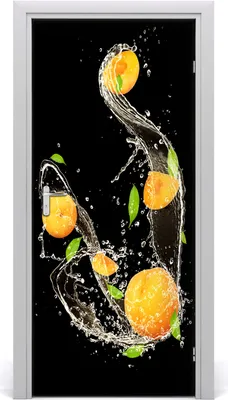Produktbild von Tulup Türaufkleber 95x205 cm Dekorative Aufkleber Selbstklebend Wasserdichte Tapete Abnehmbar Schlafzimmer Wohnzimmer Wohnkultur - Orangen