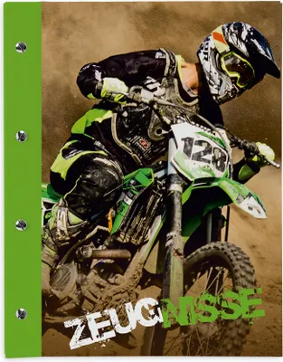 Zdjęcie produktu dla itenga teczka na certyfikat A4 z zakrętką motyw motocross