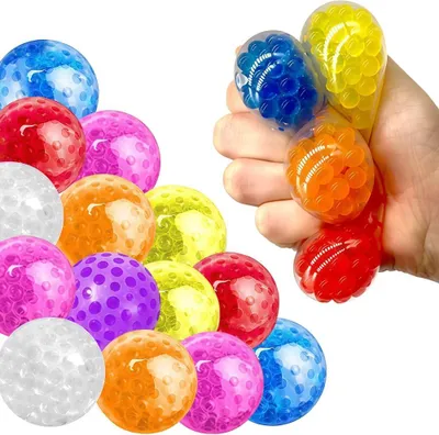 Immagine prodotto di Set di giocattoli antistress - Confezione da 10 - Palline antistress - Palline da spremere - Palline antistress per rilassarsi