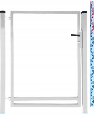 Produktbild von Gartentor - Rahmen für Zaunlatten und Paneele 130 cm VERZINKT + PFOSTEN Zaunlatten