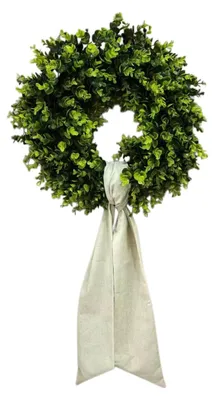 Produktbild von Set aus 2 Jute Kranzschleifen für Türdekoration