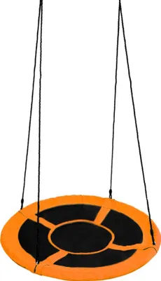 Produktbild von Aga Nestschaukel 90 cm, Rundschaukel, Schaukel verstellbar Garten-Schaukel 120 Kg belastbar, Tellerschaukel Hängeschaukel, Orange