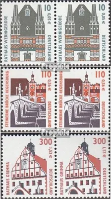 Produktbild von Briefmarken BRD (BR.Deutschland) 2000 Mi 2139A wP-2141A wP waagerechtes Paar (kompl.Ausg.) postfrisch Sehenswürdigkeiten