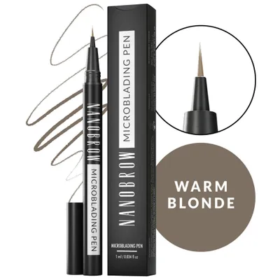Zdjęcie produktu dla Pisak do brwi Nanobrow Warm Blond - ultracienki pisak do brwi, microblading