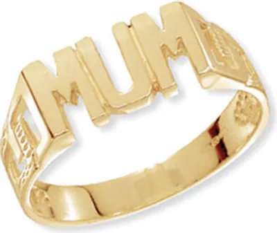 Produktbild von Süßer 9 Karat (375) Gold Damen - Mum Ring, 57 (18.1); TRS17113RSP