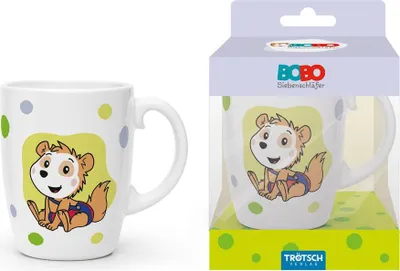 Produktbild von Trötsch Bobo Siebenschläfer Kindertasse grün Geschenktasse aus Porzellan