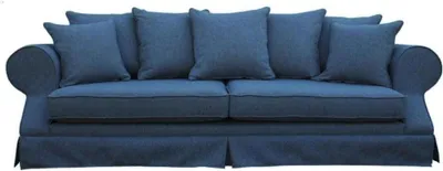 Produktbild von Grau Dreisitzer Sofa Stoff Wohnzimmer Design Couchen Polster Sofas Kreative