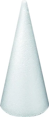 Produktbild von Styropor Kegel 20cm weiß Packung mit 5 Stück