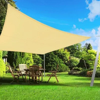 Produktbild von Famanu Schattensegel 2 x 3 m - Wasserfest, UV-blockierend, Beige