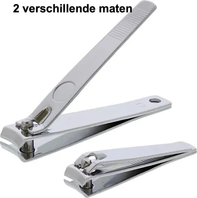 Produktbild von CHPN – Nagelknipser – 2 Stück – Nagelknipser aus Edelstahl – Set – Pediküre – 2 Größen – Zehennägel schneiden – Maniküre