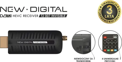 Obrázok produktu pre DVB-T2/HEVC Full HD tuner pre pozemné televízne vysielanie