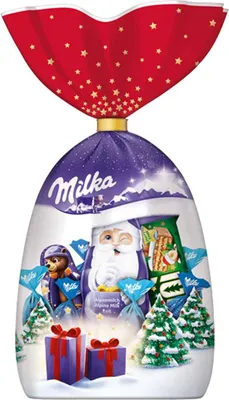 Produktbild von Milka Weihnachtsmischung Alpenmilchschokolade 30 Prozent Kakao 126g