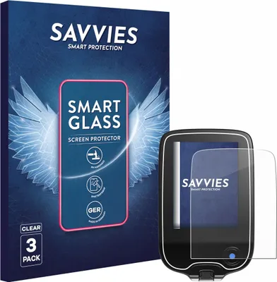 Produktbild von 3x Savvies Schutzglas Folie für Freestyle Libre 3 9H Panzer Schutzfolie Glas Displayschutz klar transparent