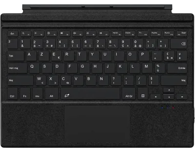 Image de Clavier pour Microsoft Surface Pro 7 Plus / 7 / 6 / 5 / 4 / 3, Bluetooth Rétroéclairage AZERTY avec Pavé Tactile