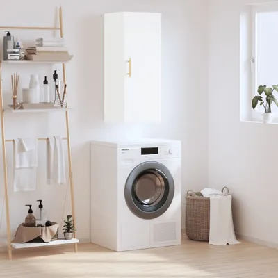 Image de vidaXL Armoire murale blanc 34,5x34x90 cm