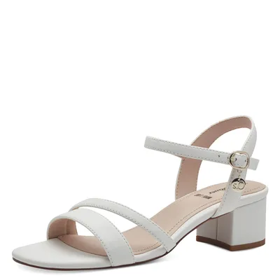 Produktbild von s.Oliver Damen Sandalette Karree Blockabsatz klassisch elegant 5-28207-42, Größe:37 EU, Farbe:Weiß