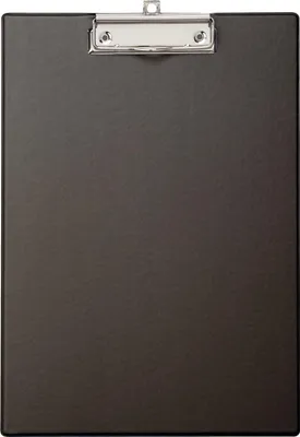 Produktbild von MAUL Klemmbrett A4 Hochformat Karton Folie schwarz