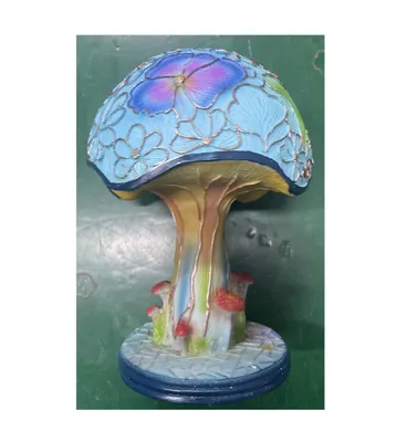 Produktbild von Nachttischlampe Nachtlicht Bunte Malerei Glas Vintage Bohemian Tischlampe