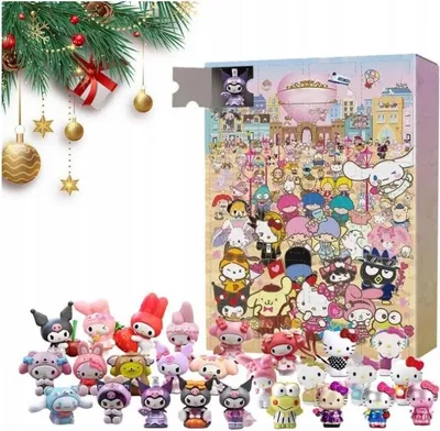 Obrázek produktu pro Adventní kalendář pro děti - HELLO KITTY KUROMI. Figurky..