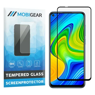 Produktbild von Mobigear Premium  Xiaomi Redmi Note 9 Panzerglas Gehärtetes Glas Displayschutz - Hüllenfreundlich - Schwarz