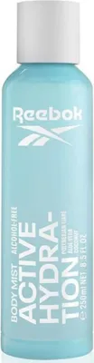 A bottle of Reebok Active Hydration Body Mist.