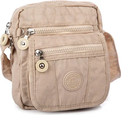 Produktbild von Bag Street Kleine Leicht Damen Herren Umhängetasche Hellbeige