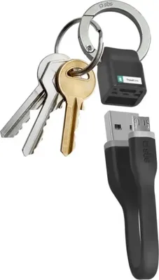 Produktbild von SBS TECABLEMICROPORTK, 0,12 m, USB A, Micro-USB B, USB 2.0, Männlich/Männlich, Schwarz