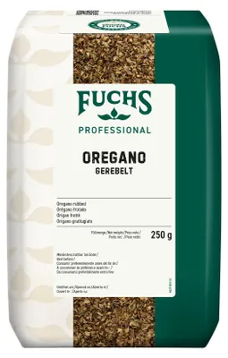 Zdjęcie produktu dla Fuchs 380779002 Fuchs Oregano gerebelt Gewürz, 250,0 g