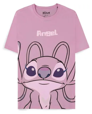 Produktbild von DIFUZED Disney Lilo & Stitch - Angel, T-Shirt, Erwachsener, Weiblich, Pink, Abbildung, L