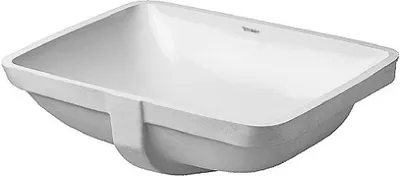Produktbild von Duravit Einbauwaschtisch STARCK 3 mit Überlauf, ohne Hahnlochbank, 490 x 365 mm, ohne Hahnloch weiß