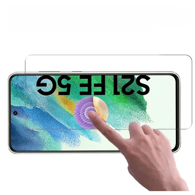 Produktbild von Für Samsung Galaxy S21 FE 5G - Panzerglas Vollkleber Panzerfolie Schutzglasfolie Displayschutzglas Echt Glas Schutz Folie Display Glasfolie 9H Glas