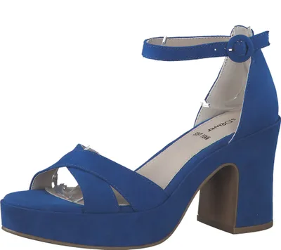 Produktbild von s.Oliver Damen Sandale Plateausohle 5-28318-20, Größe:39 EU, Farbe:Blau